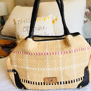 Elaine Turner straw handbag